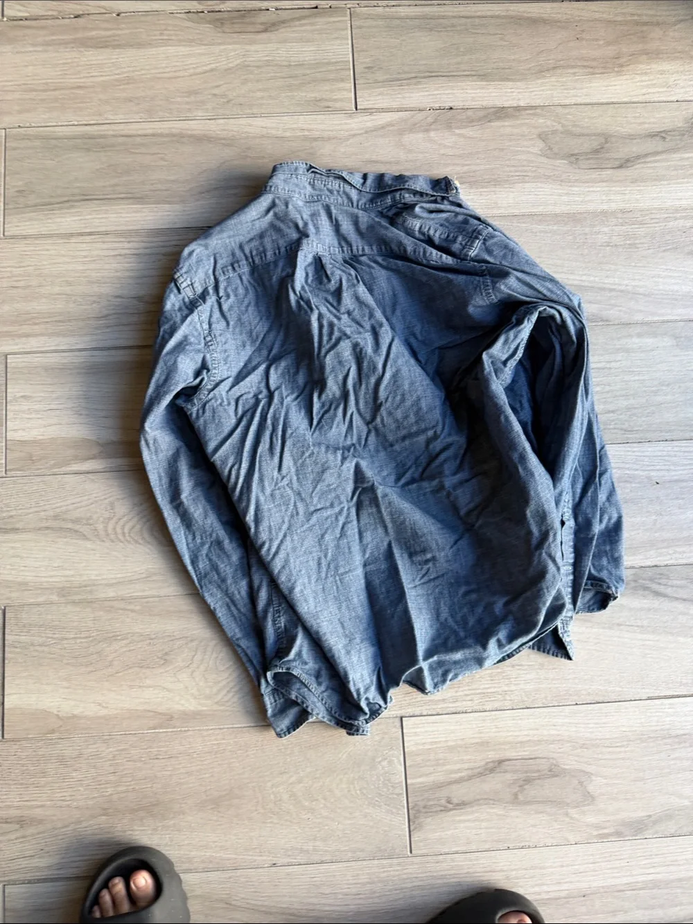 J. Crew Men's Lightweight Denim Button-Down Shirt - Blue